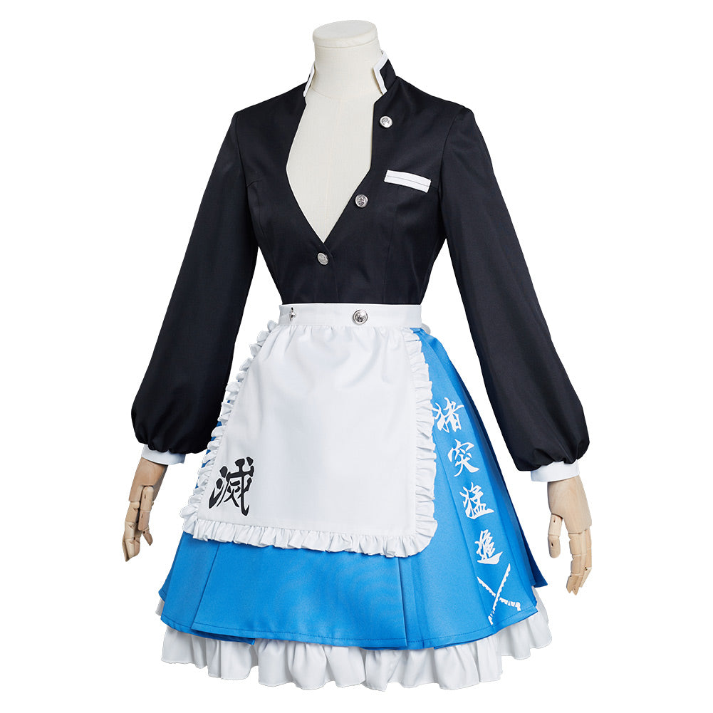 Kimetsu no Yaiba Hashibira Inosuke Maid Costume Cosplay Design Original