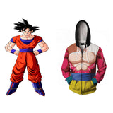 DRAGON BALL Son Goku Zip Sweat-shirt à Capuche Impression 3D Costume