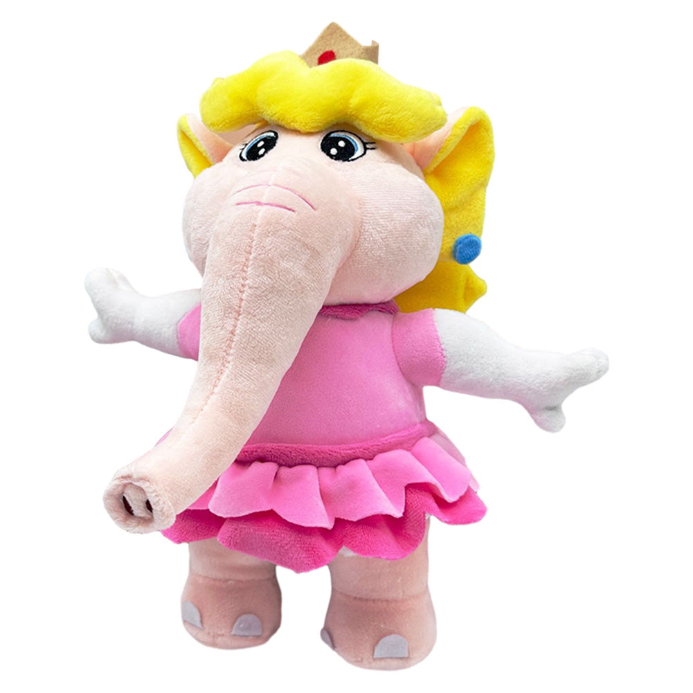 31CM Super Mario Princess Peach Poupée Tronc d'Eléphant –