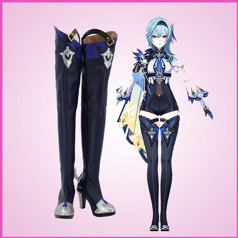 Genshin Impact Eula Lawrence Cosplay Chaussures