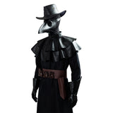 Steampunk Plague Doctor Bird Beak Mask Halloween Long Robe Cape Cosplay Costume