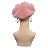 Cosplay Hat Cap Earings Halloween Carnival Party Disguise Costume Accessories Gifts Barbie Barbie Barbie hat barbie movie