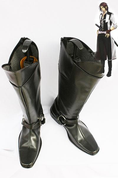 Hakuoki Harada Sanosuke Botte Cosplay Chaussures