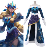 League of Legends Winter Wonder Soraka Snow Ice Skin Cosplay Costume