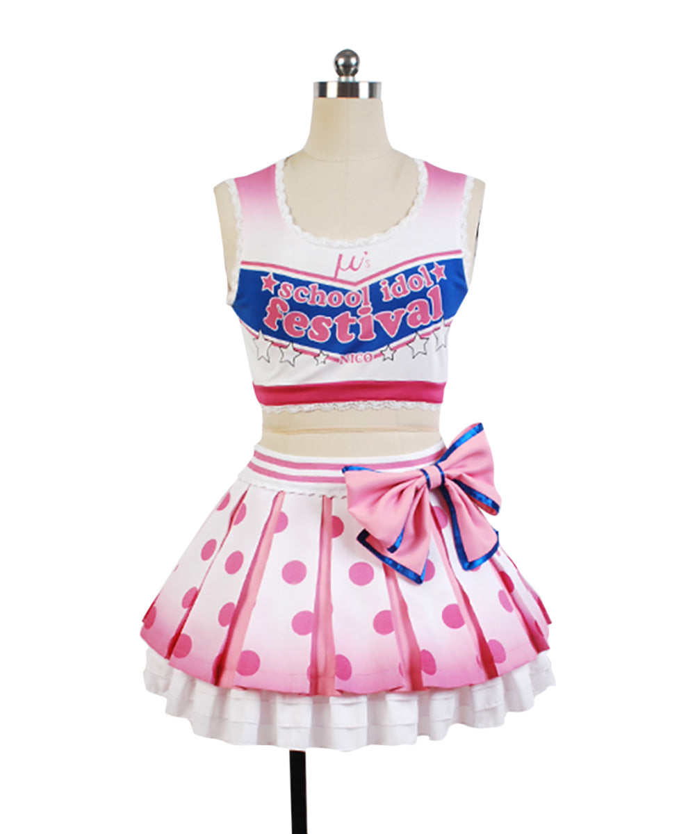 LoveLive! Yazawa Niko Cheerleaders Uniforme Cosplay Costume