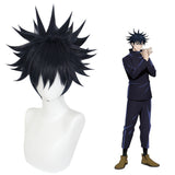 Anime Fushiguro Megumi Uniforme Noir/Bleu Cosplay Costume
