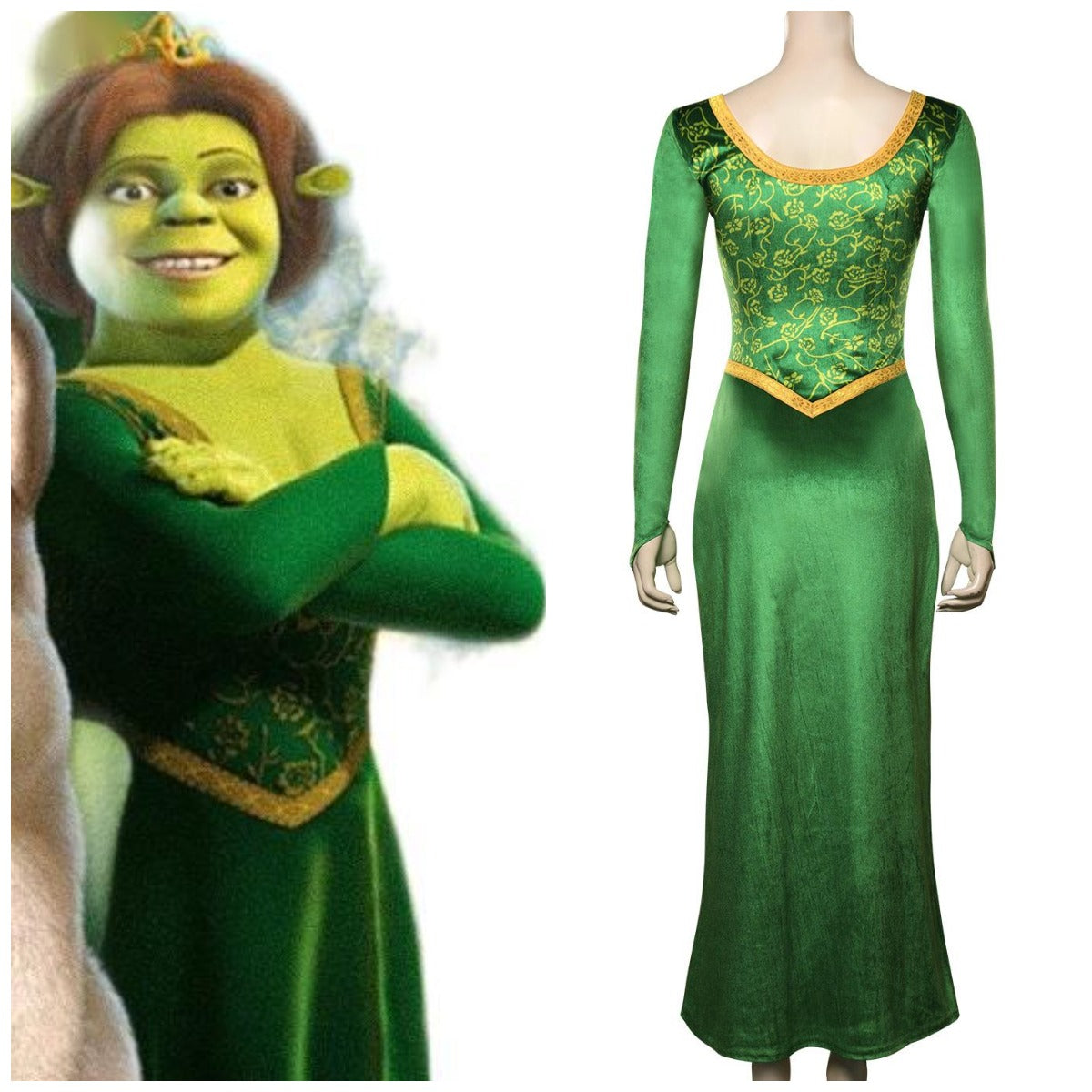 Shrek-Fiona Princess Robe Cosplay Costume