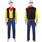 Adulte Anime Lucky Luke Jaune Tenue Cosplay Costume Halloween