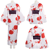 Anime Jujutsu Kaisen Kugisaki Nobara Kimono Blanc Cosplay Costume