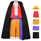 Anime One Piece Luffy Enfant Cosplay Costume Cinq Pièces