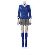 Cosplay Costume Veronica Sawyer Heathers(1988) Film Cosplay Tenue Bleue Femme