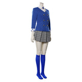 Cosplay Costume Veronica Sawyer Heathers(1988) Film Cosplay Tenue Bleue Femme