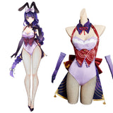 Genshin Impact Beelzebul Raiden Shogun Bunny Girl Cosplay Costume Design Original