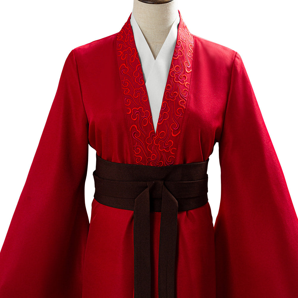 2020 Mulan Film Mulan Hanfu Rouge Cosplay Costume