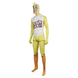 Chica jumpsuits printed onesie Cosplay Costume Outfits Halloween Carnival Suit Game Toy Chica Chica