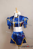 Street Fighter Chun Li Cosplay Costume Bleu