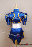 Street Fighter Chun Li Cosplay Costume Bleu