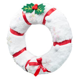 Couronne de Peluche Bonhomme de Neige de Noël Accessoire