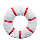 Couronne de Peluche Bonhomme de Neige de Noël Accessoire