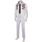 Crick TV One Piece Crick Blanc Pirate Homme Cosplay Costume