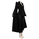 2021 Cruella Emma Stone Cruella Manteau Noir Cosplay Costume