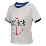 Enfant TV One Piece Monkey D.Luffy  T-shirt Cosplay Costume