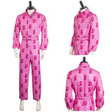 Film Barbie Ken Rose Combinaison Homme Cosplay Costume