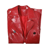 Film Madame Web(2024) Veste en Cuir Rouge Cosplay Costume