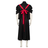Haikyuu Nekoma High School Kimono Costume Noir avec Bretelles Rouge