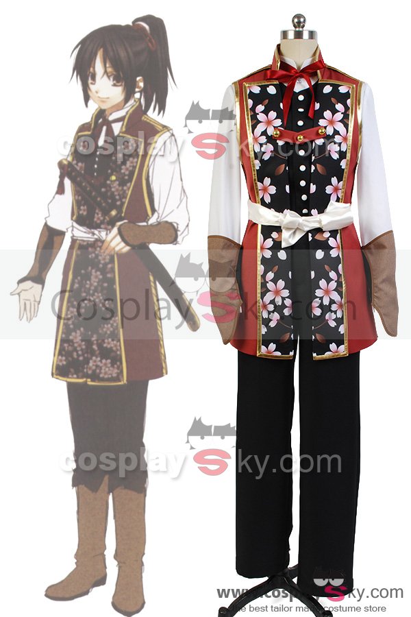 Hakuōki Chizuru Yukimura Escrimeur  Uniforme Cosplay Costume