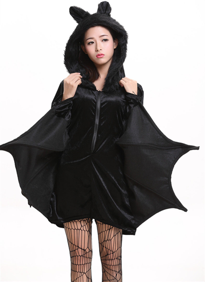 Joellfuner Déguisement Chauve Souris Femme, Costume de Chauve Joellfuner Déguisement Chauve Souris Femme, Costume de Chauve