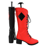 Harley Quinn Couleurs Rouge et Noir Cosplay Chaussures
