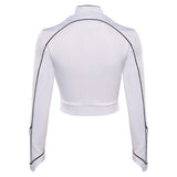 Monica Rambeau Monica Captain Femme Blanc Veste Cosplay Costume
