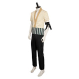 One Piece Roronoa Zoro Version Live-action Blanc Tenue Cosplay Costume