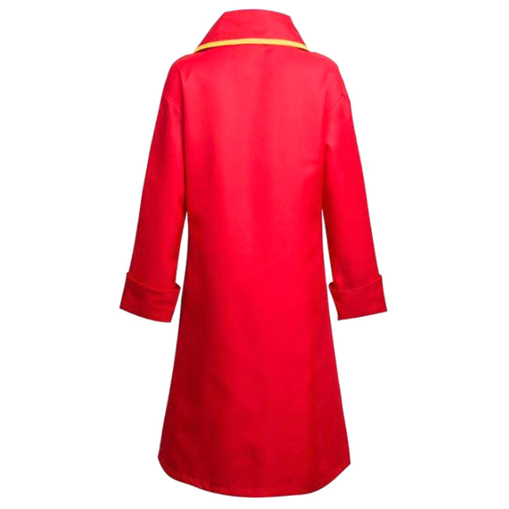 One Piece Monkey D. Luffy Cape Rouge Uniform Cosplay Costume