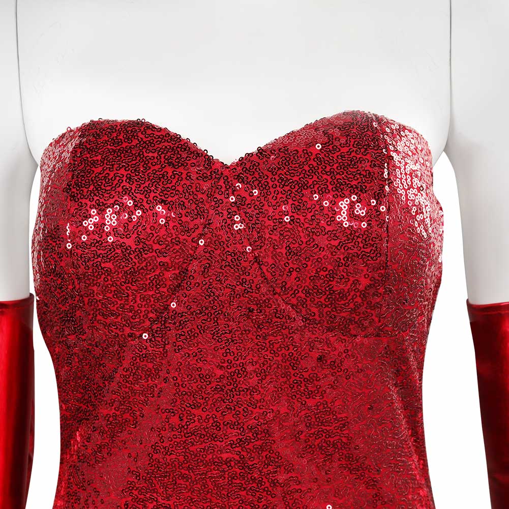 Film Jessica Rabbit Qui veut la peau de Roger Rabbit Rouge Robe Cospla ...